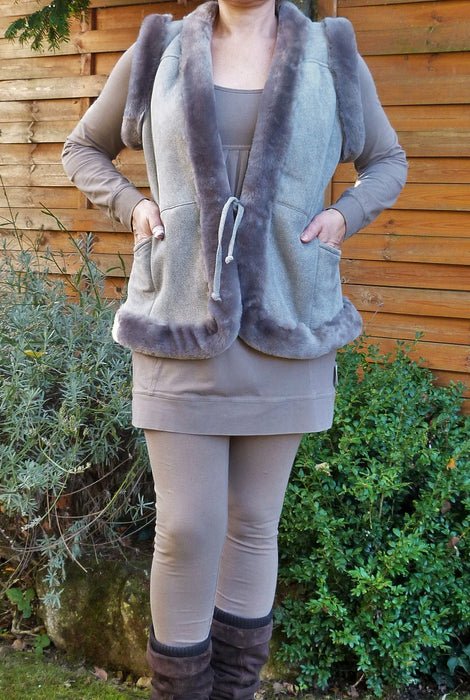 GILET en peau lainée *04