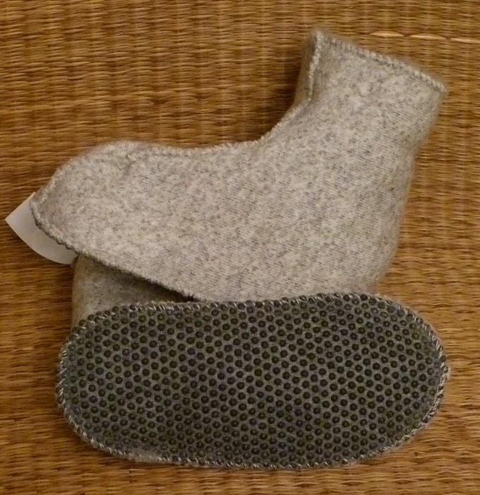 CHAUSSONS en laine ENFANT antidérapant