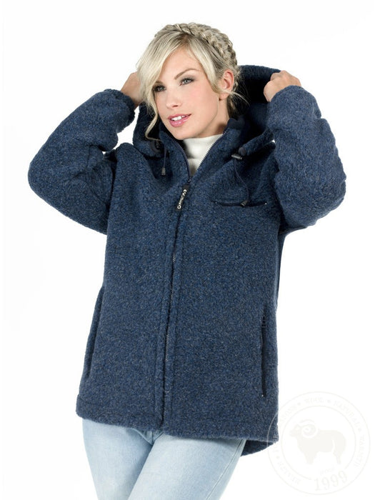 Blouson en laine - bleu marine