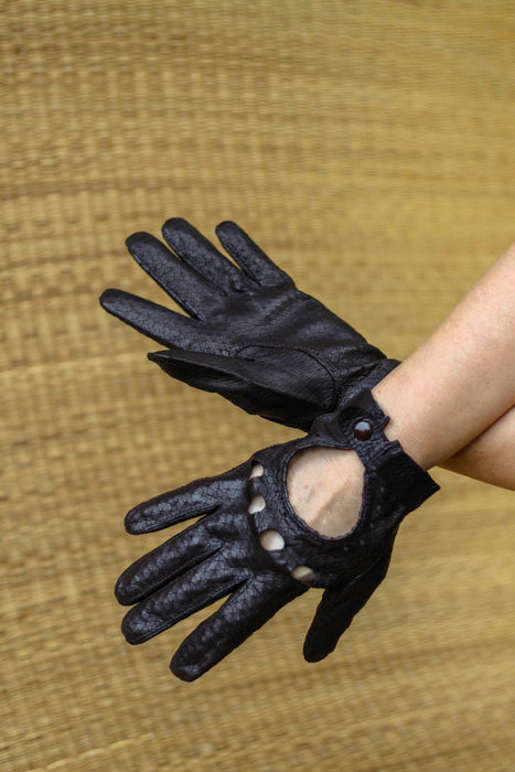 Gants en cuir  AVIATEUR marron