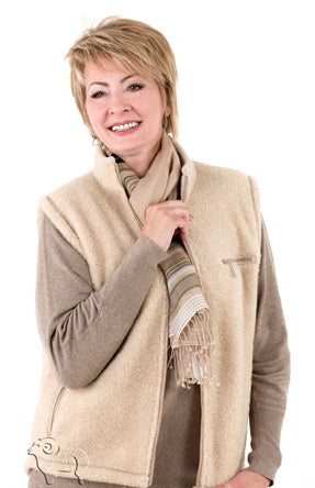 Gilet laine ACTIVE beige