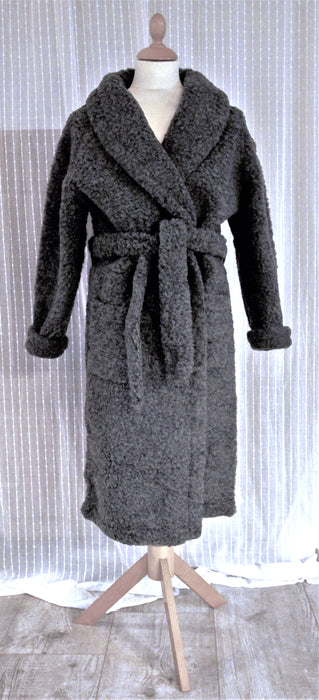 Robe de chambre en laine - grise