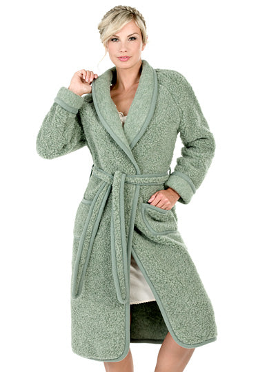 Robe de chambre en laine - verte