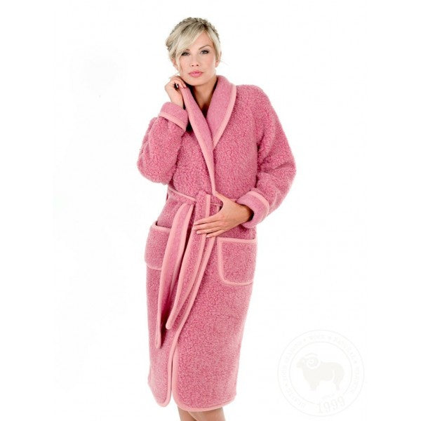Robe de chambre en laine - rose