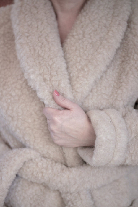 Robe de chambre en laine - beige