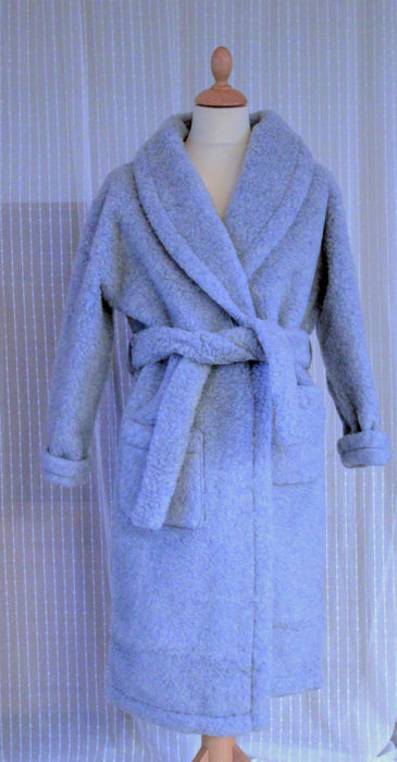 Robe de chambre en laine - bleu ciel