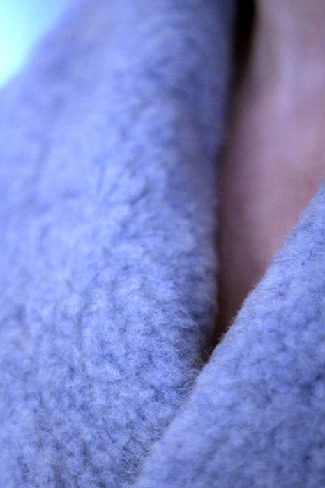 Robe de chambre en laine - bleu ciel