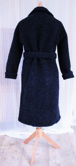 Robe de chambre en laine - bleu marine